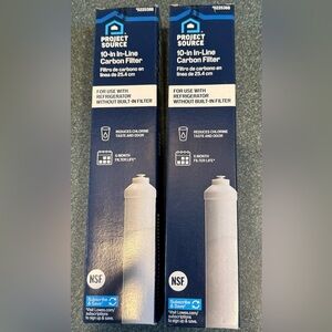 2 Project Source 10" In-Line carbon filter for use w/fridge w/o built in filter